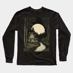 Spooky Cottage Long Sleeve T-Shirt